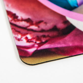 Sublistar® Set de table verso en mousse caoutchouc noire