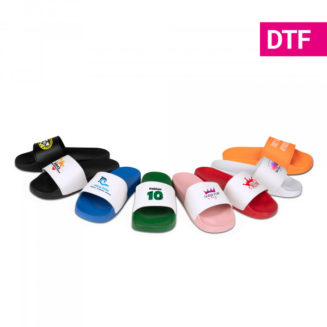 Claquettes de bain, bande avant imprimable (pour impression DTF)